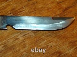 EGW KNIFE MILITARY WWII Fighting Survival Leather Sheath Combat Hunting Waterman