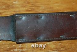 EGW KNIFE MILITARY WWII Fighting Survival Leather Sheath Combat Hunting Waterman