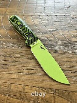 ESEE 4 Fixed Blade Knife Venom Green With Sheath
