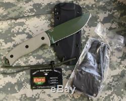 ESEE-5S-OD-E Combo Fixed Blade Knife, Kydex Sheath, Clip Plate, Survival Card