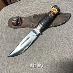 EXCELLENT, Vintage, Wade & Butcher Firths, Stag Pommel, Sheffield Eng. Sheath