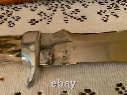 EXTREMELY RARE PUMA WHITE HUNTER 1957 2nd Year made GERMAN STAG HUNTING KNIFE