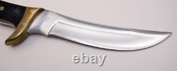 Early 1973-1981 Buck USA Akonua 402 440C Micarta Hunting Skinning Knife & Sheath