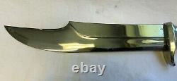 Edge Brand Bowie Knife 469 Stag Handle with Leather Sheath Fixed Blade Germany