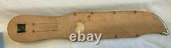 Edge Brand Bowie Knife 469 Stag Handle with Leather Sheath Fixed Blade Germany