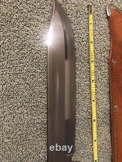 Edge Mark Brand Model 485 Solingen Germany Bowie Knife Stag Handle Nice! 13 Inch
