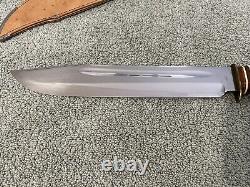 Edge Mark Brand Model 490 Solingen Germany Bowie Knife Stag Handle Huge 15 Inch