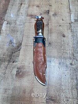 Edge Mark Knives 469 Bowie Blade Knife STAG Solingen Germany With Sheath