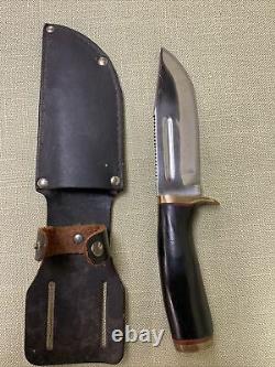 Elmer Keith Guns & Ammo Hunting Knife. With Original Sheath. Read Description