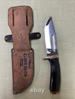 Elmer Keith Guns & Ammo Hunting Knife. With Original Sheath. Read Description