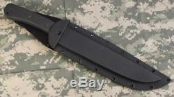 Entrek USA RANGER MKII 440C Fixed Blade Double Edged Knife & Hard Sheath Black