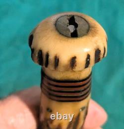 Exc Early Vintage Marbles All Stag 6 Ideal Knife, Marbles marked Sheath Pre WWI
