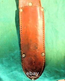Exc Early Vintage Marbles All Stag 6 Ideal Knife, Marbles marked Sheath Pre WWI