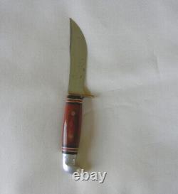 Excellent VTG WESTERN USA W66 ROSEWOOD BOWIE SKINNER HUNTING KNIFE & VTG. Case