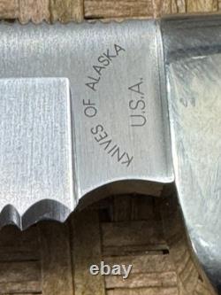 Extremely Rare Knives of Alaska Handmade Series African Hunter Micarta Handle