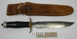 Extremely Rare Springfield, Mass Randall No. 1 Fighting Knife With Sheath, Stone