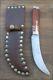 FINEST Antique Fur Trade Bolstered Fur Trade Hunting Skinning Knife withSheath