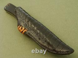 Fantoni Italy Danilo R Roman 188 Horn Hunting Bowie Sheath Knife Vintage Knives