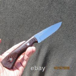 Fine Johnny Johnson Edgefield S. C. Custom Knives Drop Point Hunter Skinner MINT