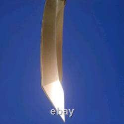 Fixed Blade Japanese Knife Brass Skull EDC Military Tactical Hunting VG10 Sharp