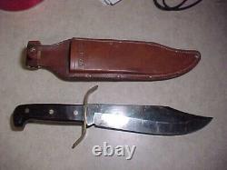 From estate-Very nice vintage Western W49 F hunting knife with sheath