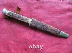 G. C. Co. (Waidmanns Helfer) Fixed Blade Hunting Bowie Knife, Solingen, Germany