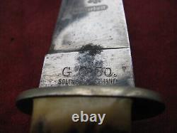 G. C. Co. (Waidmanns Helfer) Fixed Blade Hunting Bowie Knife, Solingen, Germany