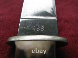 G. C. Co. (Waidmanns Helfer) Fixed Blade Hunting Bowie Knife, Solingen, Germany