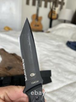 GERBER CFB COMBAT TANTO 154CM FIXED BLADE KNIFE withSHEATH