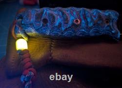 GREEN RIVER Dadley Kephart KNIFE CUSTOM GLOW COPPER MESH Micarta Custom Kydex