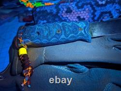 GREEN RIVER Dadley Kephart KNIFE CUSTOM GLOW COPPER MESH Micarta Custom Kydex