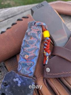 GREEN RIVER Dadley Kephart KNIFE CUSTOM GLOW COPPER MESH Micarta Custom Kydex
