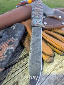 GREEN RIVER Dadley Kephart KNIFE CUSTOM GLOW COPPER MESH Micarta Custom Kydex