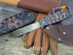 GREEN RIVER Dadley Kephart KNIFE CUSTOM GLOW COPPER MESH Micarta Custom Kydex