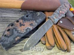 GREEN RIVER Dadley Kephart KNIFE CUSTOM GLOW COPPER MESH Micarta Custom Kydex