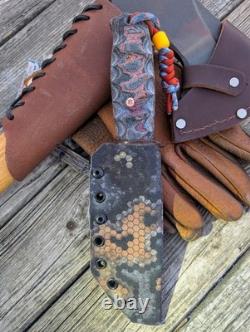 GREEN RIVER Dadley Kephart KNIFE CUSTOM GLOW COPPER MESH Micarta Custom Kydex