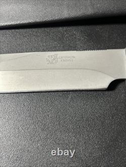 GRYPHON FIXED BLADE KNIFE M-35 BOB TERZUOLA COMBAT SURVIVAL BOWIE With SHEATH