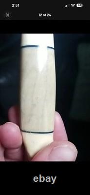 Geilo Norge Hunting Fixed Blade Knife Full Tang Bone Handle with Sheath