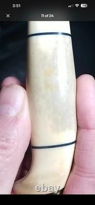 Geilo Norge Hunting Fixed Blade Knife Full Tang Bone Handle with Sheath Geilo Norge Hunting Fixed Blade Knife Full Tang Bone Handle with Sheath
