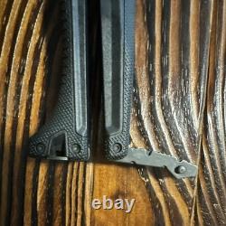 Gerber 42 Hunting Knife 4in Straight Edge Stainless Blade Black with Sheath