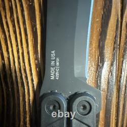 Gerber 42 Hunting Knife 4in Straight Edge Stainless Blade Black with Sheath