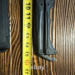 Gerber 42 Hunting Knife 4in Straight Edge Stainless Blade Black with Sheath