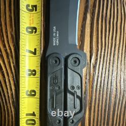 Gerber 42 Hunting Knife 4in Straight Edge Stainless Blade Black with Sheath