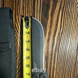 Gerber 42 Hunting Knife 4in Straight Edge Stainless Blade Black with Sheath