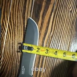 Gerber 42 Hunting Knife 4in Straight Edge Stainless Blade Black with Sheath