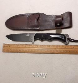 Gerber Freeman S30V Fixed Blade Hunting Knife Cocobolo Handle USA Leather Sheath