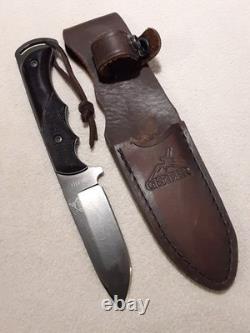 Gerber Freeman S30V Fixed Blade Hunting Knife Cocobolo Handle USA Leather Sheath