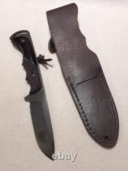 Gerber Freeman S30V Fixed Blade Hunting Knife Cocobolo Handle USA Leather Sheath