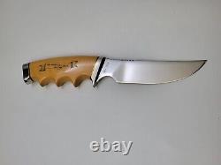 Gerber Model 525 Hunting Knife SPORTS AFIELD CENTENNIAL Etched + Gold Plated