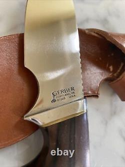 Gerber, U. S. A. Model 400 Used Hunting Knife And Sheath